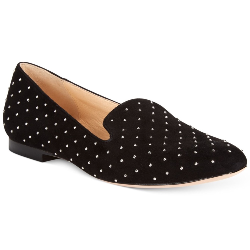 Cole Haan Black Studded Loafer Flats Size 6.5
